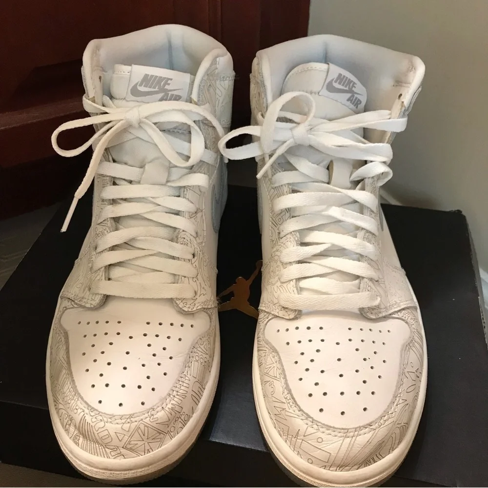 👟Air Jordan 1 Retro 30th Anniversary Laser Sneakers